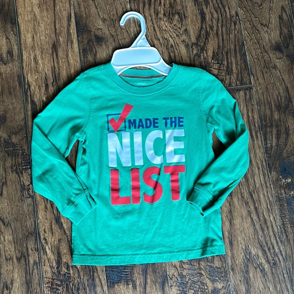 Carters Boys size 5T Holiday shirt
